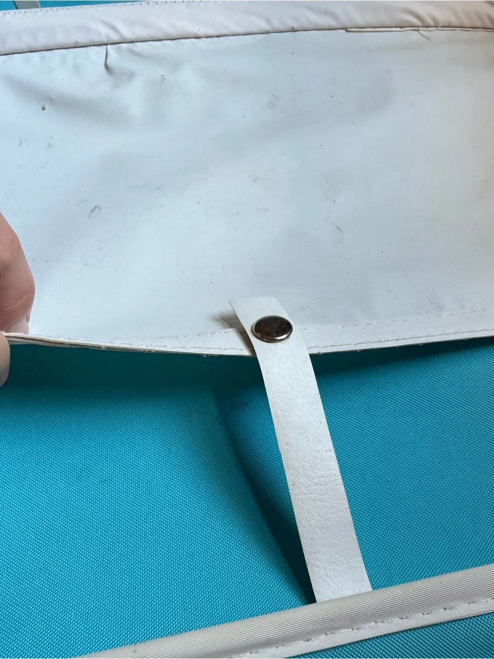 Vintage Teal Balloon Suitcase